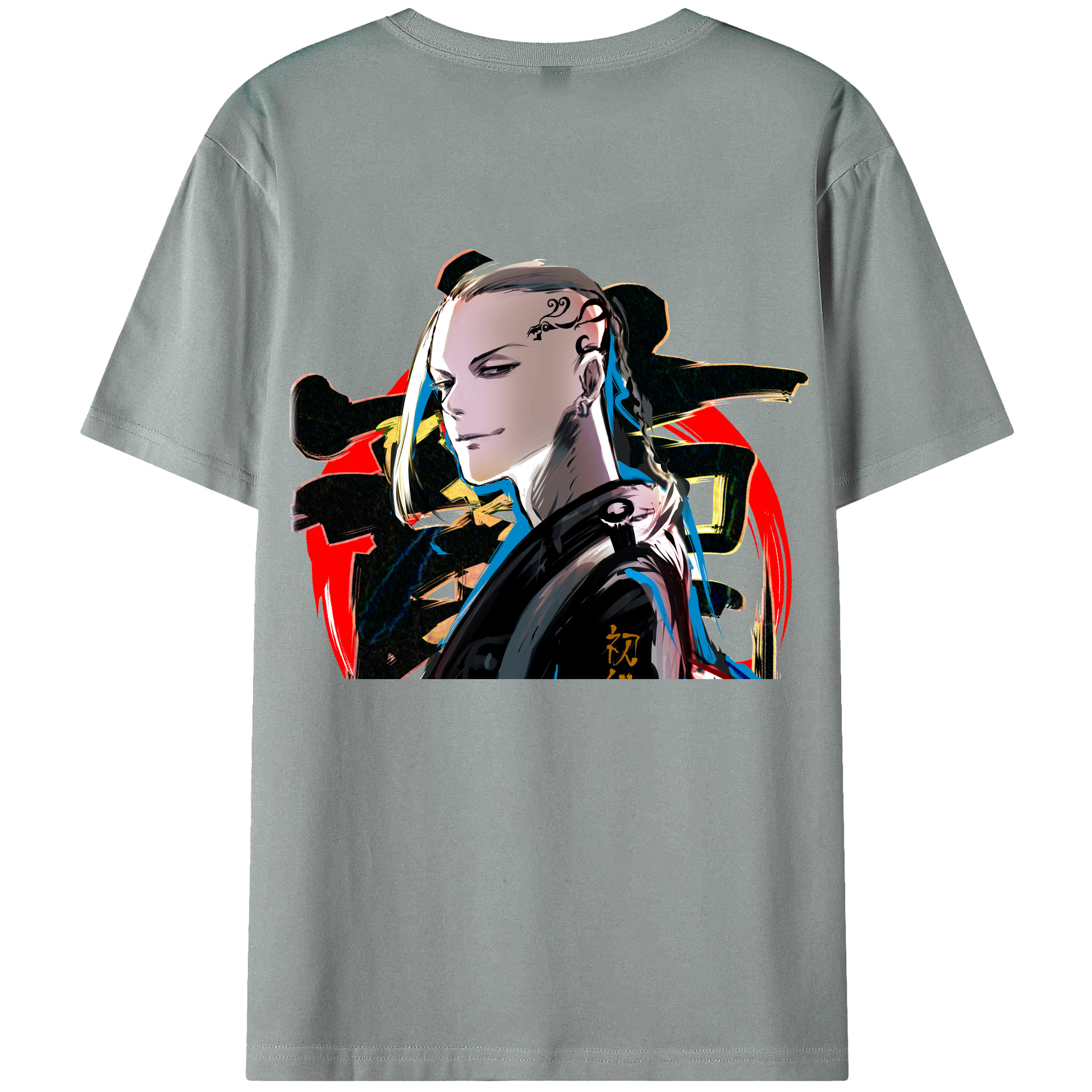 （画像用） 東京リベンジャーズ Tokyo Revengers 綿100％ メンズ半袖Tシャツ（バックプリント） 通気性